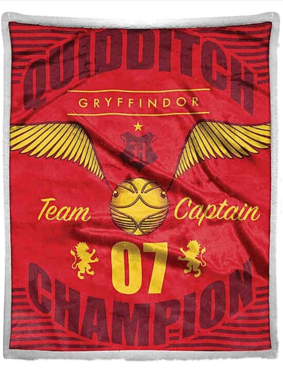 Wizarding World Of Harry Potter Other - Harry Potter Quidditch Throw Blanket With Sherpa Fleece Reverse